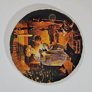 Edwin M Knowles China Co. Somebody's Up There 1979 Norman Rockwell Plate